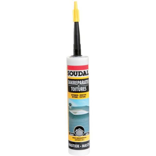 Mastic toitures Colle bitumeuse 310ml SOUDAL