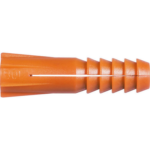 Cheville BN orange sans collerette, Diam6mm L=30 boîte de 100