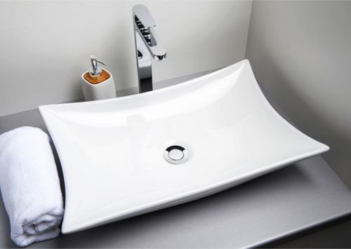 Vasque TARA blanc 57,5x38,5cm en céramique