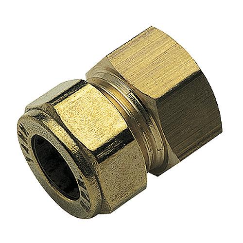 Raccord droit laiton bicone - Diam16 - F20/27