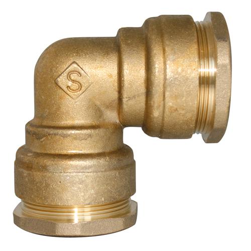 Raccord coude laiton pour tube PE - Somatherm