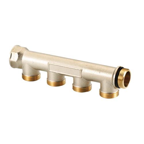 Collecteur laiton à portée plate easy lock - entrées 26/34 - 3 départs  15/21