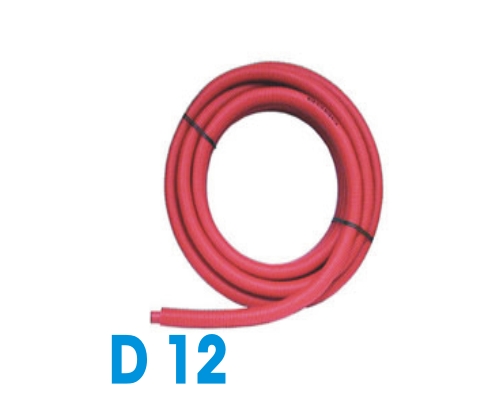 15m Tube PER prégainé Somatherm rouge DN12