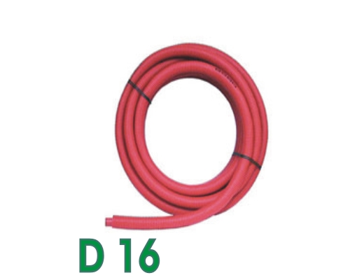 15m Tube PER prégainé Somatherm rouge DN16