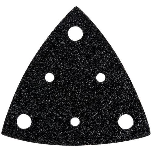 Abrasif triangulaire perforé grain 120, vendu par 5
