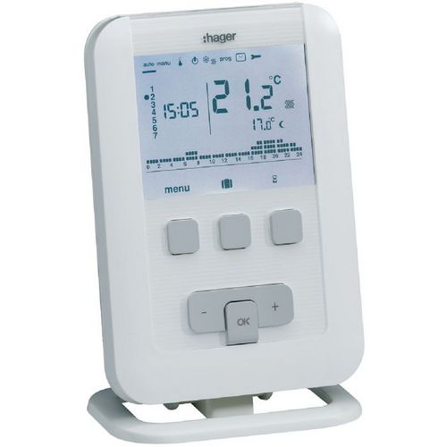 Thermostat Hager EK560 sans fil de 0 à 40°C
