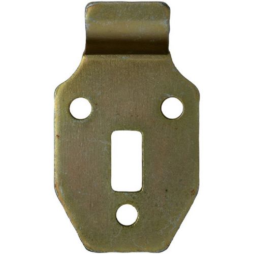 Patte support de lavabo en acier bichromaté, 3mm d'épaisseur
