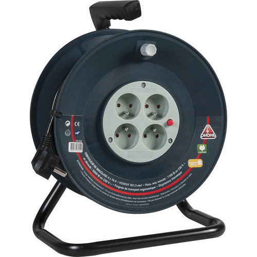 Enrouleur Dhome bricolage 3G1,5mm² L=25m