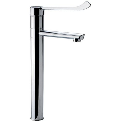 Mitigeur à commande au poignet orientable H=300mm saillie 160mm Delabie