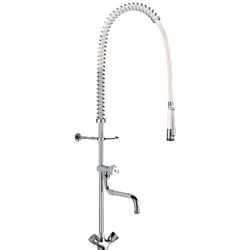 Mélangeur de prélavage monotrou M1/2'' Delabie avec robinet de puisage