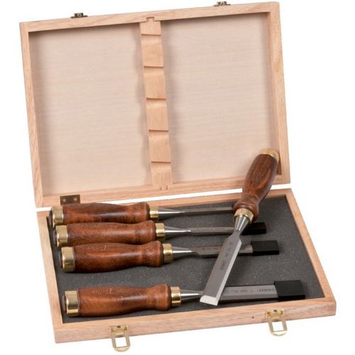 Coffret De 6 Ciseaux à Bois Leman - Diamètres 6,10,16,20,24,30 Mm - Manche Bi-matière Avec Protection Métallique