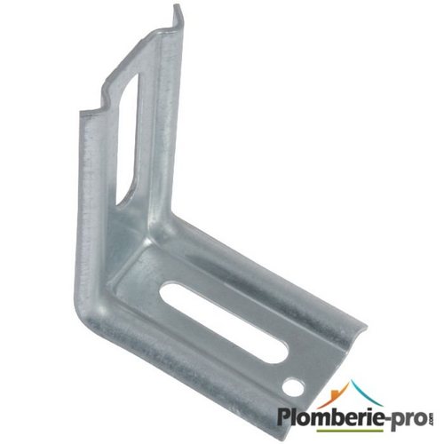 Equerre réglable 70x80x30mm, ep.1,5mm, trous Diam4 / 8x38 / 6x30mm