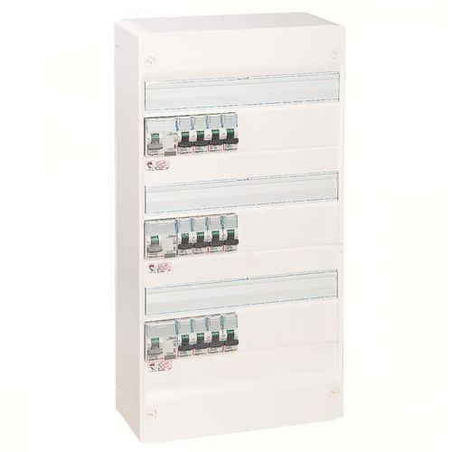 Coffret évolutif pour neuf / rénovation pour T3/T4, 35 à 100m², 3 rangées Legrand 093010