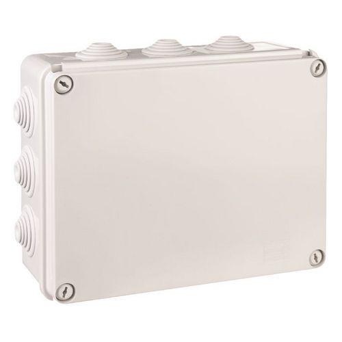 Boîte carrée de dérivation avec passe-fils 240x190x90 Diam12 à 37mm