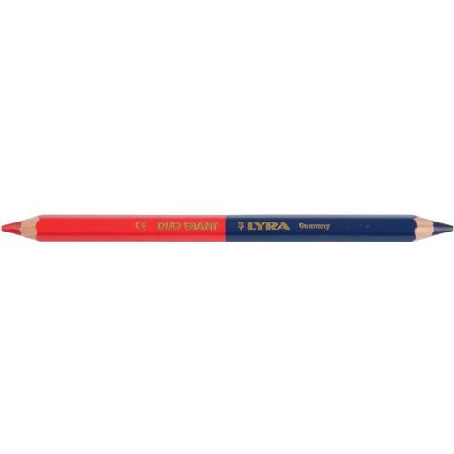 Crayon de marquage rouge et bleu