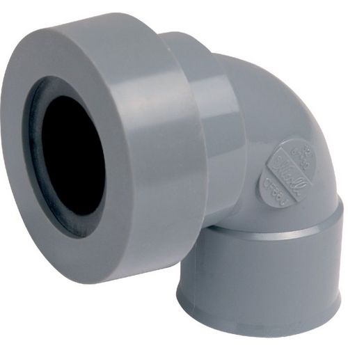 Coude PVC 87° joint lèvre F 32 Nicoll