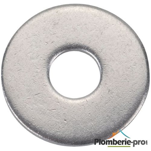 Rondelle plate large Inox D1=8 D2=22 S=1,5 - boîte de 200