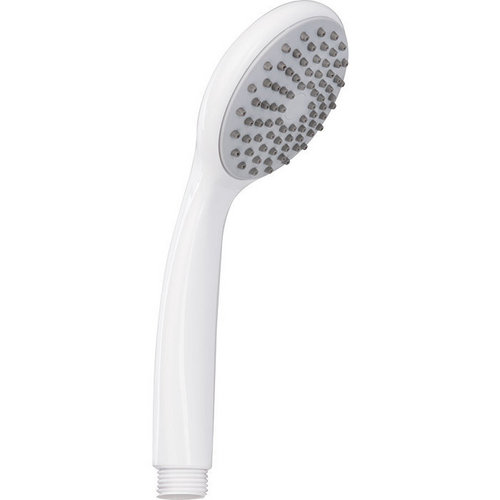 Douchette P-pro 1 jet blanc avec dispositif anti-calcaire Diam80mm