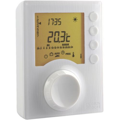 Thermostat programmable Tybox 117  à pile ''Delta dore