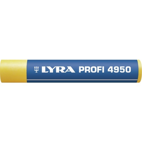 Craie grasse universelle 4950 Diam15mm Lyra jaune - boîte de 12