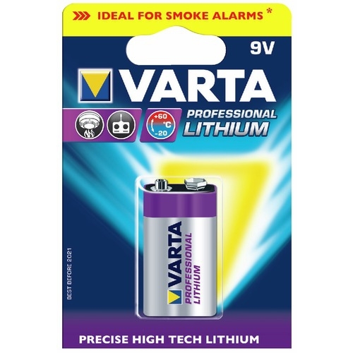 Pile lithium Varta 6LR61 9V - à l'unité