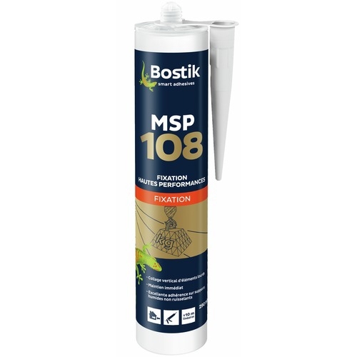 Mastic polymère MSP 108 Bostik blanc - 290ml