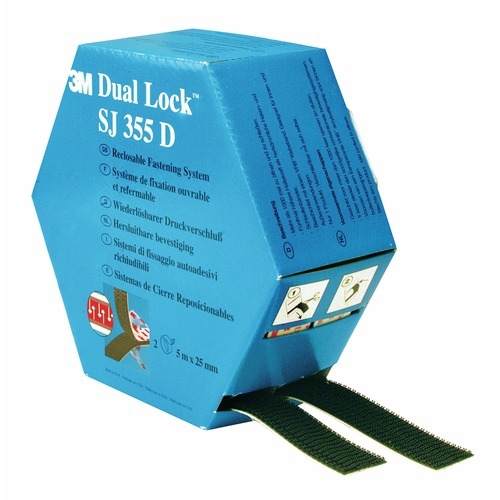 Ruban ouvrable refermable 3M Dual Lock 25,4mm x 5m - boîte de 2