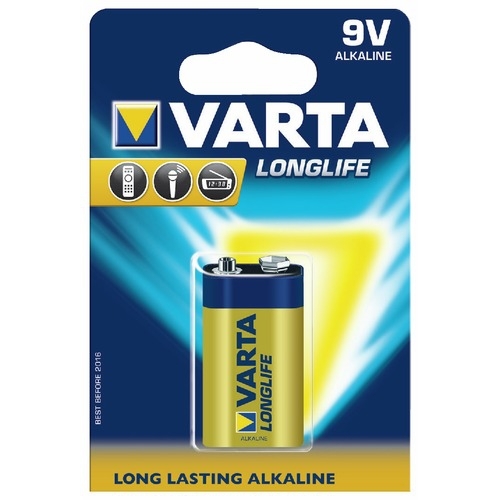 Pile alcaline Varta Longlife 6LP3146 9V - à l'unité