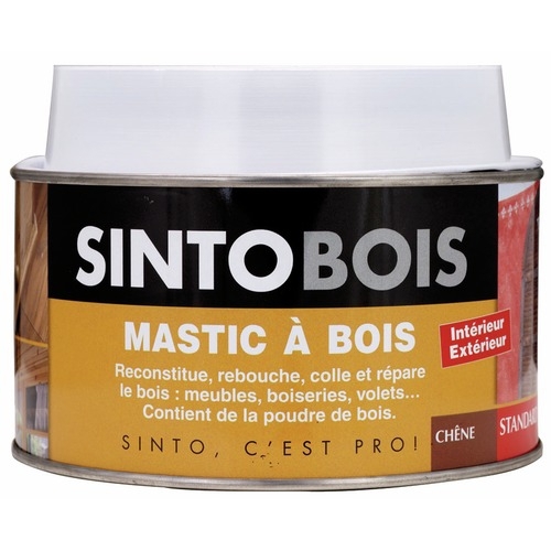 Mastic bois Sintobois chêne moyen - boîte 500ml