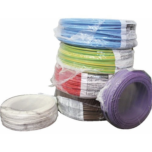 Fil souple H07VK 2,5mm² 100m vert/jaune