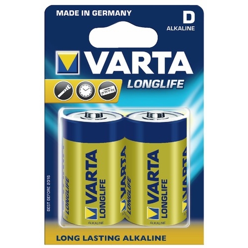 Pile alcaline Varta Longlife LR20/D 1,5V - vendu par 2