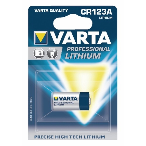 Pile appareil photo et électronique alcaline Varta CR123 3V