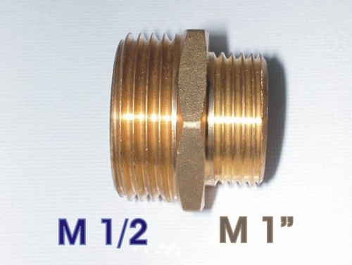 Réduction laiton M1/2(15/21) en M1'' (26/34)  Le sac de 10