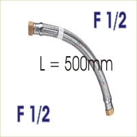 Flexible FF1/2(15/21) Inox 304 L = 500MM Diam interne 8mm