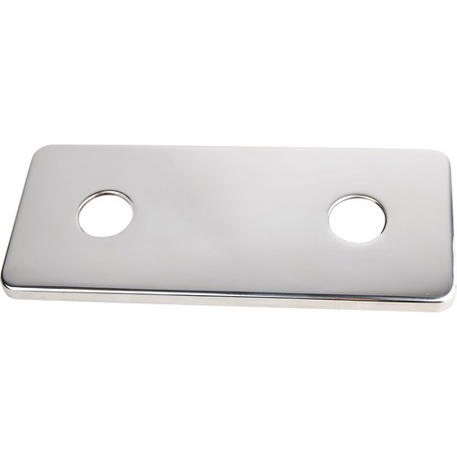 Plaque de finiton inox pour serie PG, PS et PM sortie de cloison 150mm