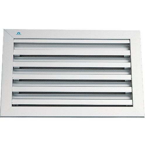Grille murale alu naturel 300x300,prof.à encastrer 28,5