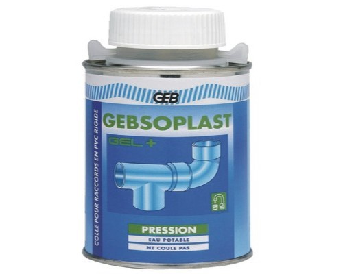 Colle PVC gel Gebsoplast plus spéciale pression 250ml GEB