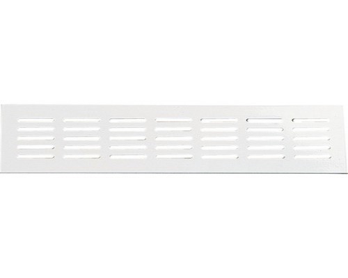 Grille à encastrer alu blanc 9010 ''Renson'' 400x80mm