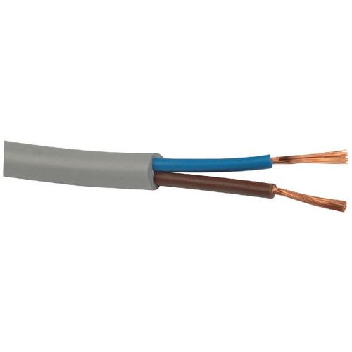 Câble souple H05 VVF 3 x G 0,75mm² 50m gris