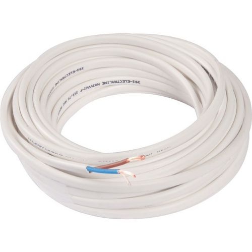 Câble ovoïde H03 VVH2-F 2 x 0,75 mm2 10m