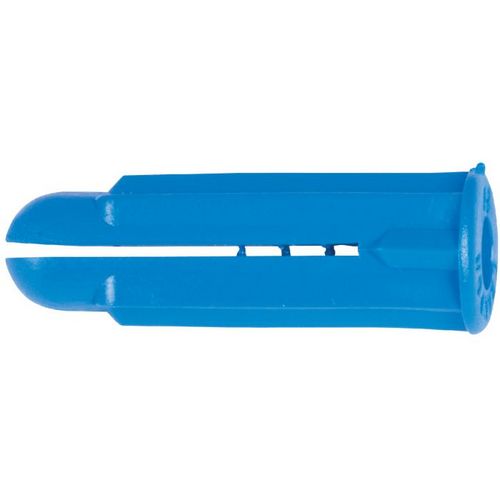 sac de Chevilles plastique crampon en auge Bleu Diam8mm L=32mm, Diam4x7mm par 1500