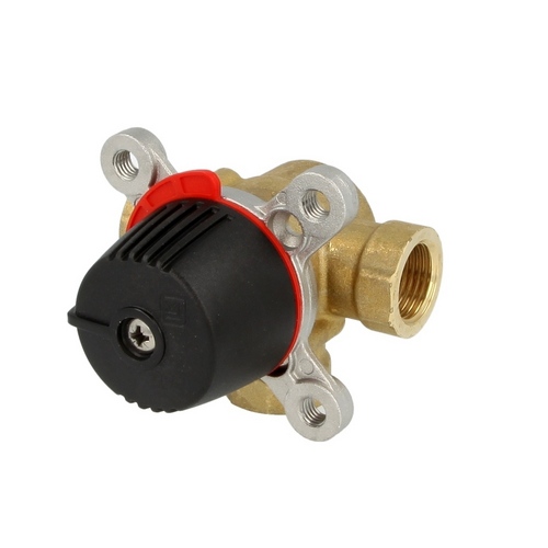 Vanne mélangeuse 3 voies Wipex laiton, F1'' - Diam25 - 12 Kvs