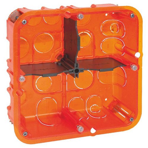 Boîte d'encast, Legrand Batibox multimatériaux 2 x 2 postes