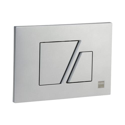 Plaque de commande milano chrome mat pour bati