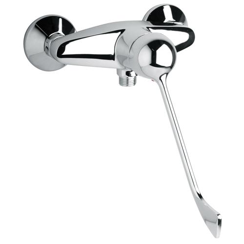 Robinet mitigeur de douche chrome avec poignée clinique