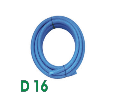 50m Tube PER prégainé Somatherm bleu DN16