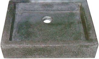 Vasque TIMBRE gris ciment 60x40cm à poser