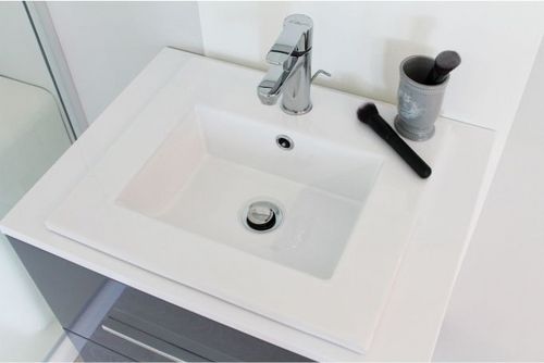 Vasque KIO blanc largeur cm en céramique à encastrer