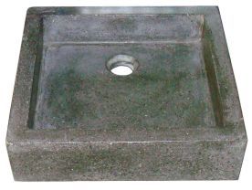 Vasque TIMBRE gris ciment 40x40cm à poser