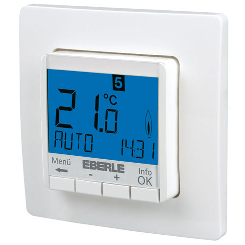 Thermostat digital semi-encastre hebdomadaire